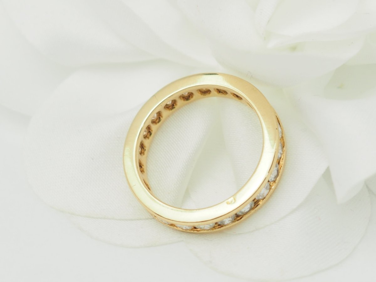 Alliance tour complet en or jaune et diamants 1,32ct - Castafiore