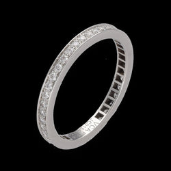 Alliance Van Clef & Arpels Platine "Romance" 2,1 mm avec diamants brillants de 2020. Taille 51. Full set - Castafiore