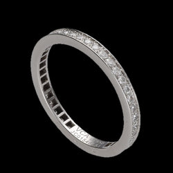 Alliance Van Clef & Arpels Platine "Romance" 2,1 mm avec diamants brillants de 2020. Taille 51. Full set - Castafiore