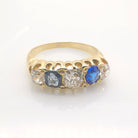 ancienne bague en or diamants & saphirs - Castafiore