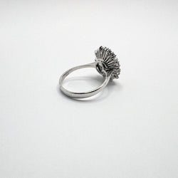 Anello oro 18 kt con diamanti e zaffiro naturale - Castafiore