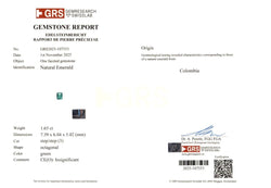 ANILLO EN ORO CON ESMERALDAS Y DIAMANTES - Castafiore