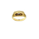 Antique Three Stones Engraved Ring - Castafiore