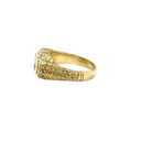 Antique Three Stones Engraved Ring - Castafiore