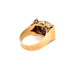 Art Deco 1.50 Carat Diamond Gold Band Ring - Castafiore