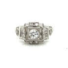 Art Deco Diamond Engagement Ring - Castafiore