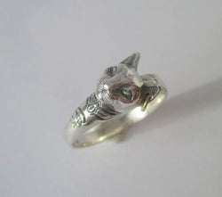 Arthus BERTRAND - Bague Le Chat Egyptien Argent et Or - Castafiore