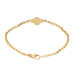 Arthus Bertrand Bracelet Croix Trèfle Or jaune - Castafiore