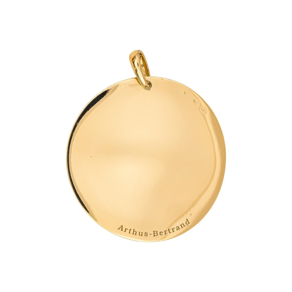 Arthus Bertrand Pendentif Rond Uni Or jaune - Castafiore