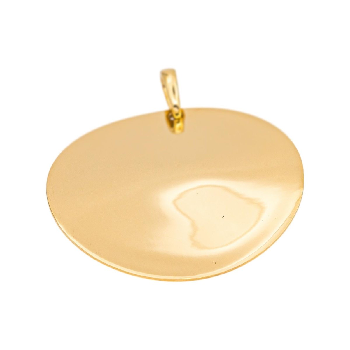 Arthus Bertrand Pendentif Rond Uni Or jaune - Castafiore
