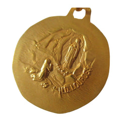 AUGIS et GRUN - Médaille pendentif biface Or - Castafiore