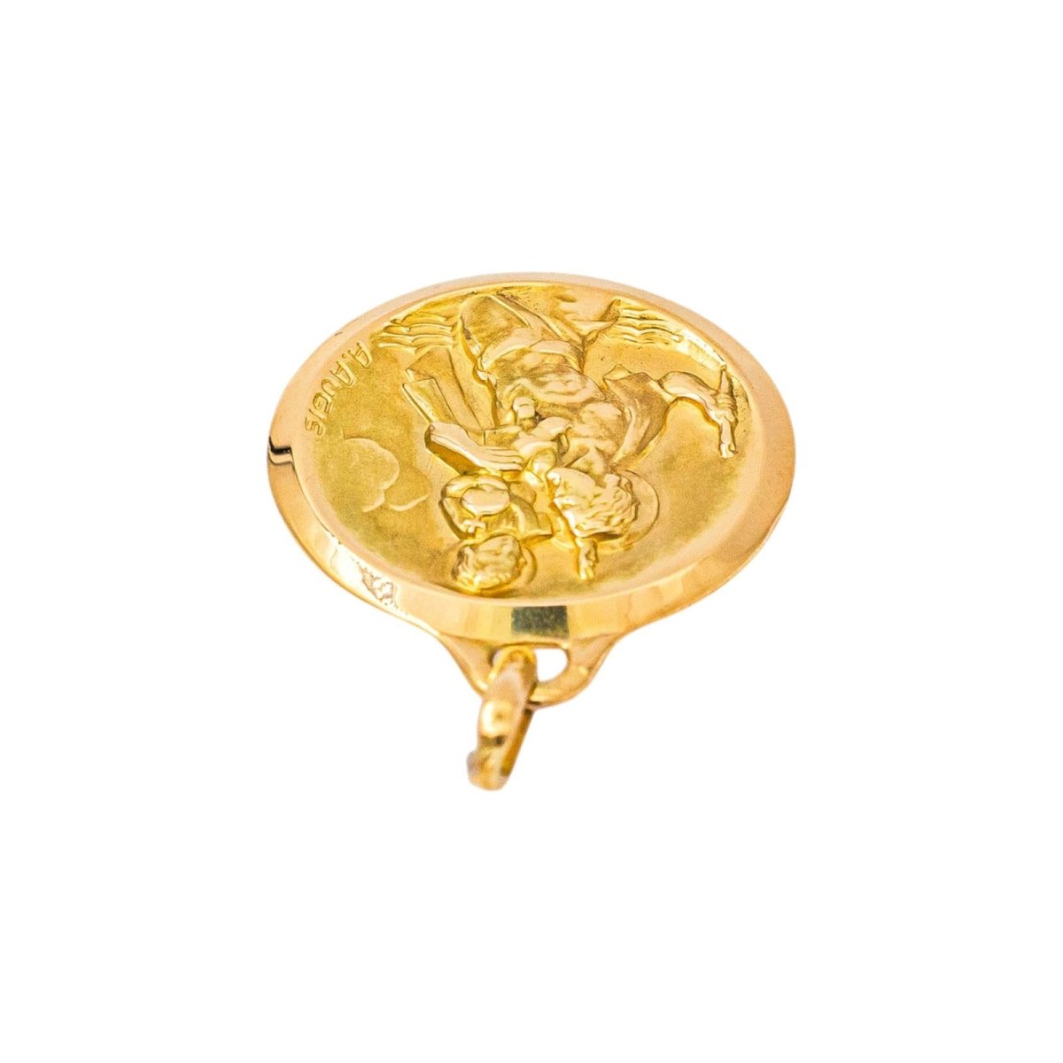 Augis Pendentif Médaille Or jaune - Castafiore