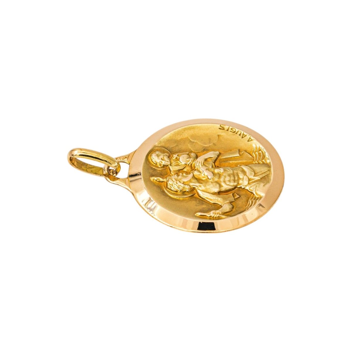 Augis Pendentif Médaille Or jaune - Castafiore
