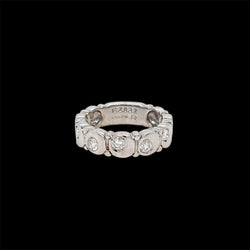 Authentic Marina B Diamond Gold Band Ring - Castafiore