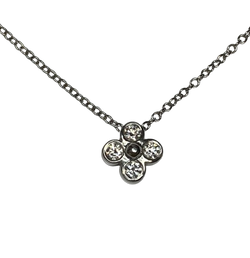 Collier Pendentif TIFFANY & CO. Trèfle en platine et diamants