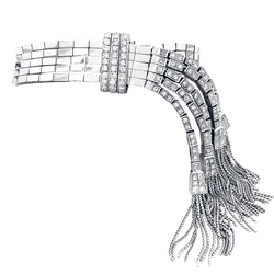 Bracelet ancien platine et diamants.