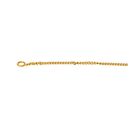 Yellow gold curb chain necklace