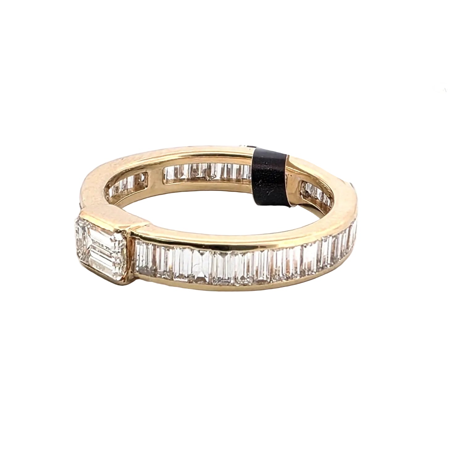 VERETTA Wedding Band in Yellow gold and Diamonds