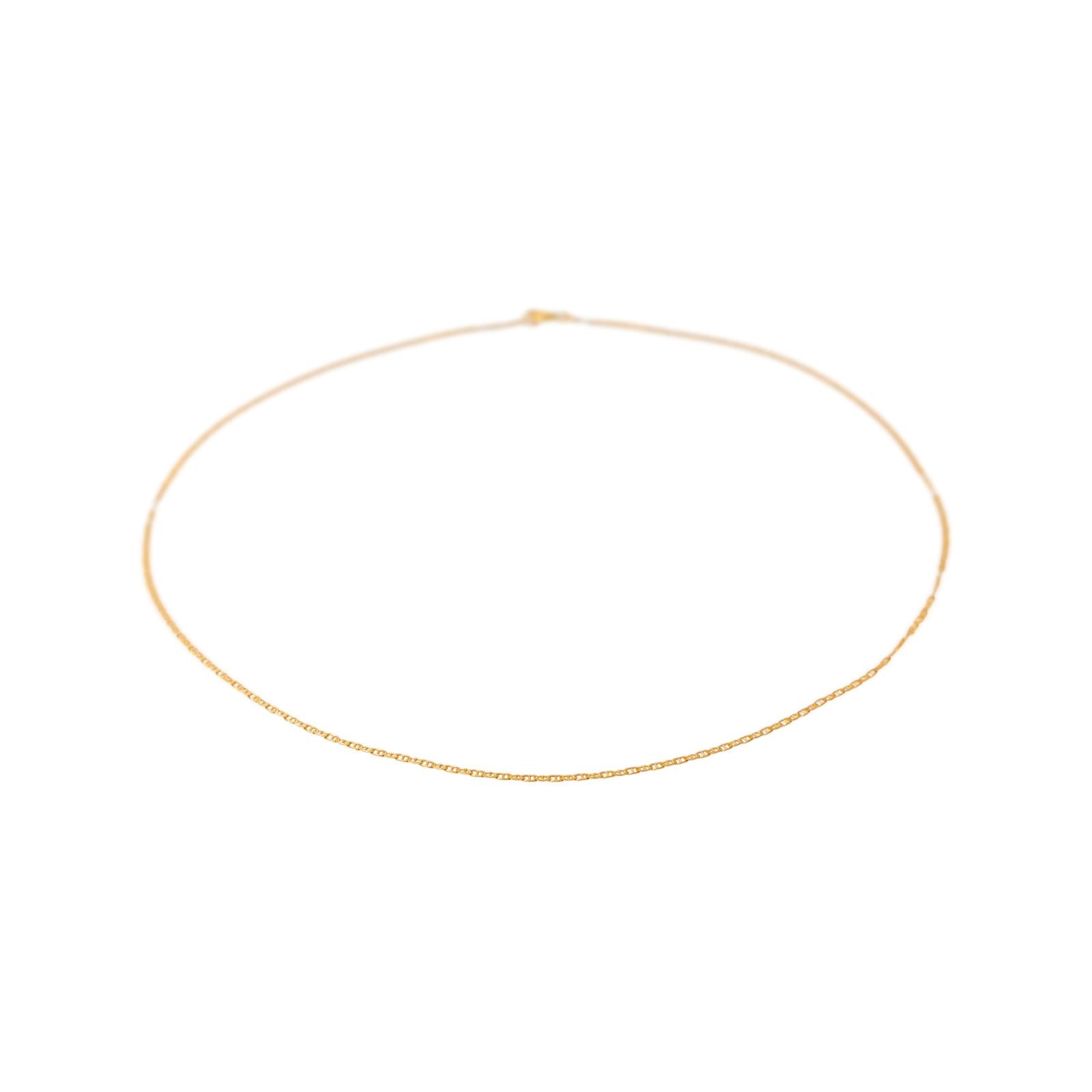Yellow Gold Nautical Link Necklace