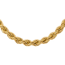 Yellow Gold Rope-Link Necklace