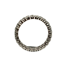White Gold and Diamond Wedding Band