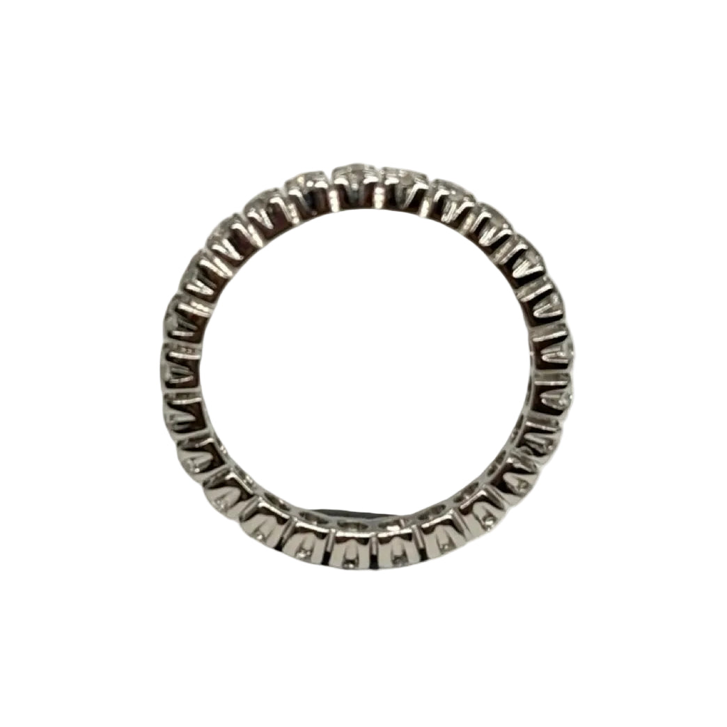 White Gold and Diamond Wedding Band