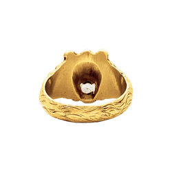 Ring "Lion", yellow gold, diamond.