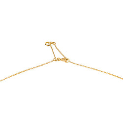 Yellow Gold Forçat Link Necklace with Sapphire