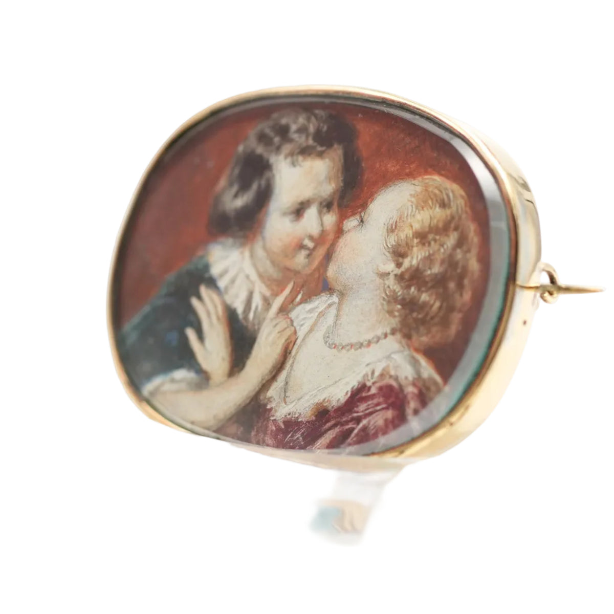 Yellow Gold and Mother-of-Pearl Brooch