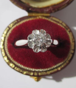 Solitaire Ring in White Gold, Platinum, and Diamond