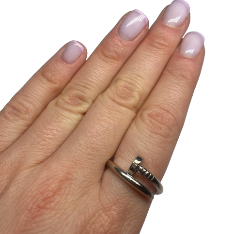 CARTIER JUSTE UN CLOU CLASSIC Ring, 18K White gold (SIZE 54)