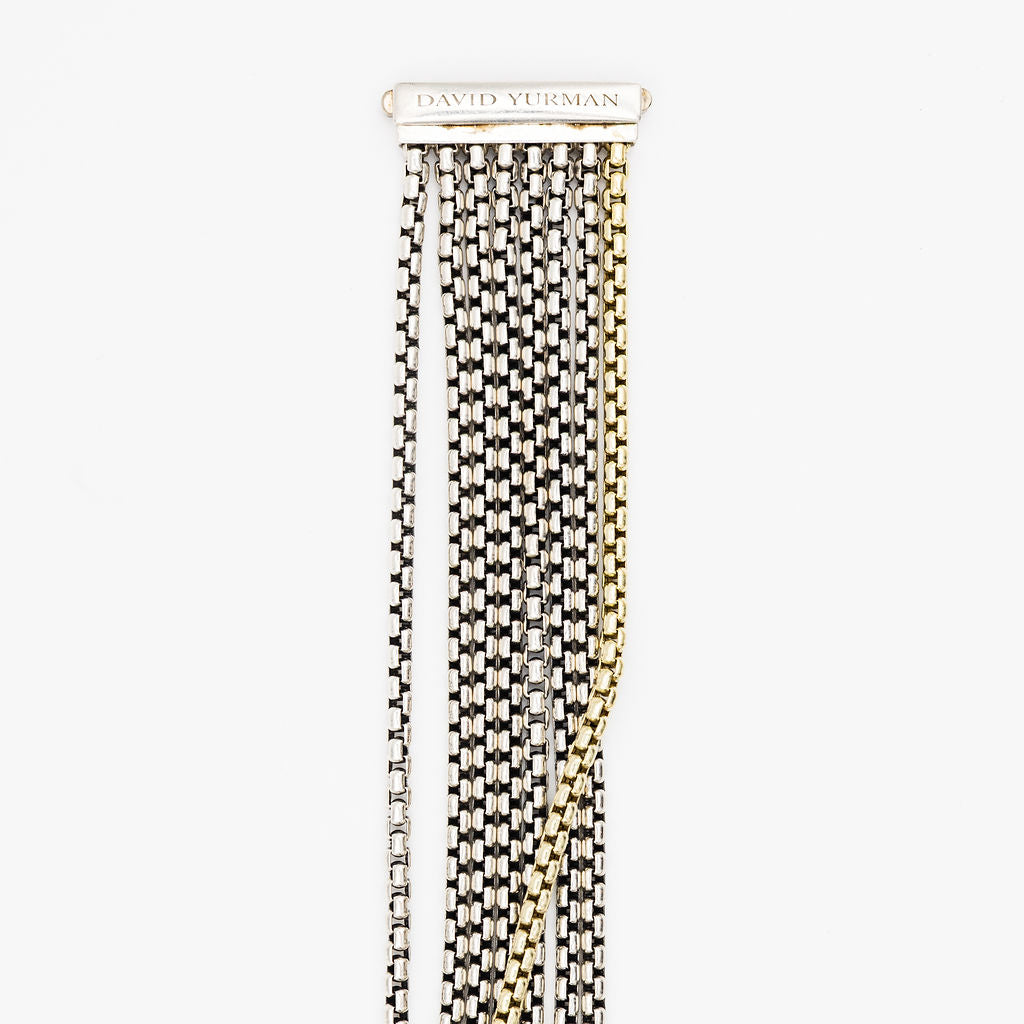DAVID YURMAN Bracelet in silver and yellow gold