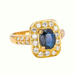 Yellow Gold Sapphire Ring