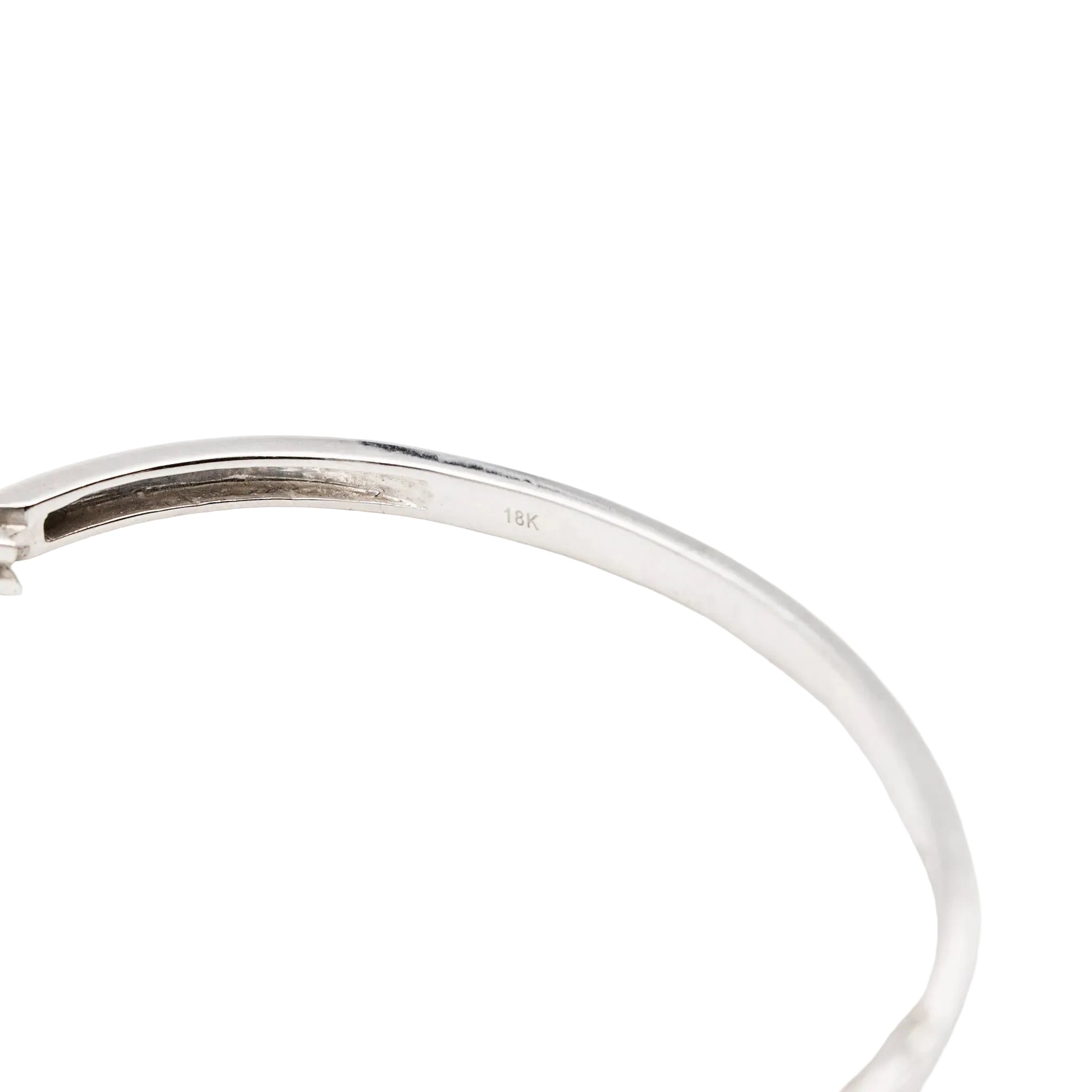 Bracelet Jonc en or blanc et diamants