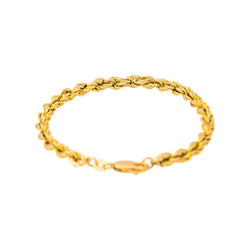 Bracelet Maille Corde Or jaune