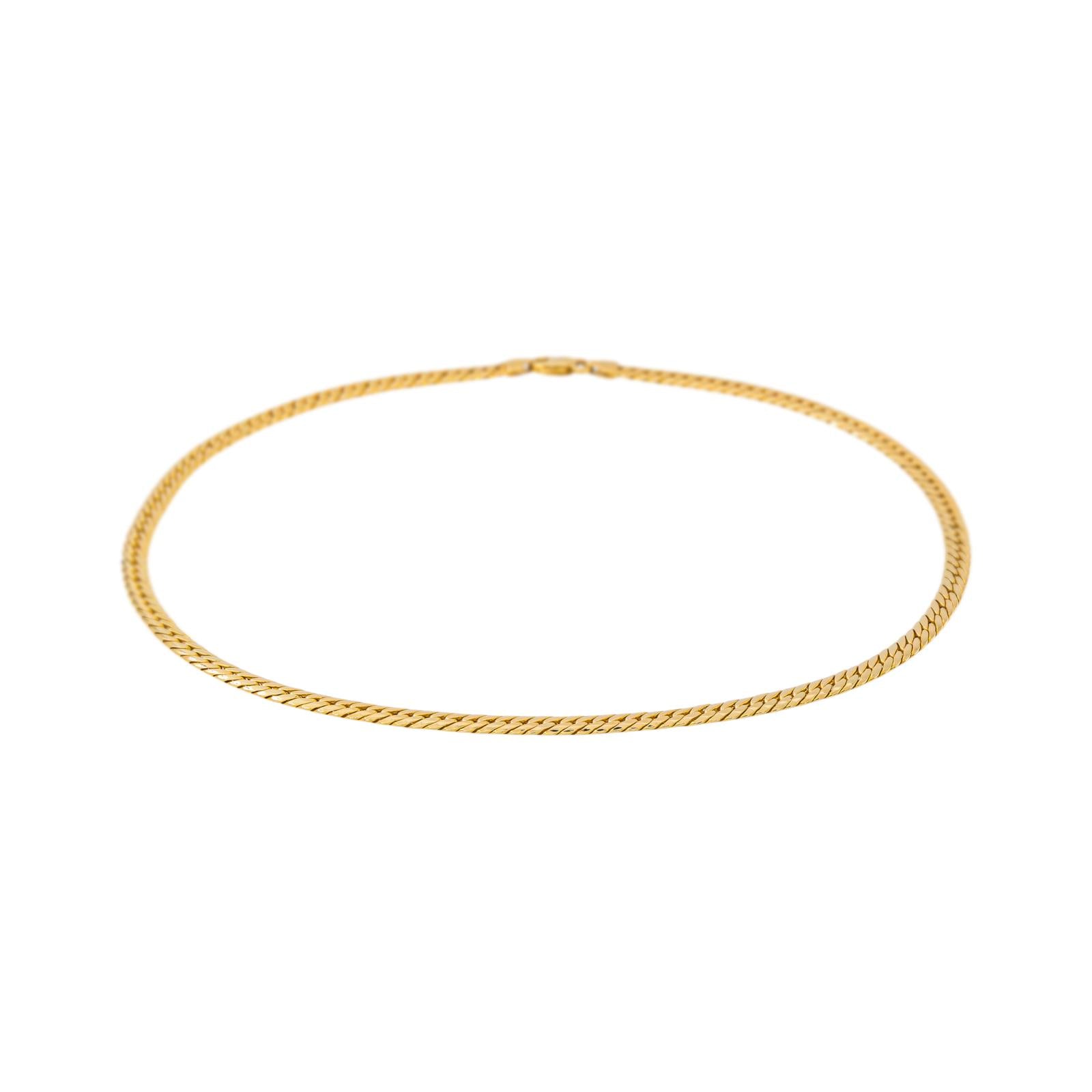 Yellow Gold English Link Necklace