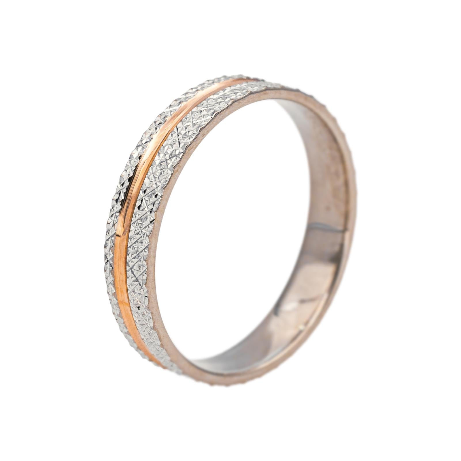 Bague Alliance GUÉRIN en or blanc et or rose