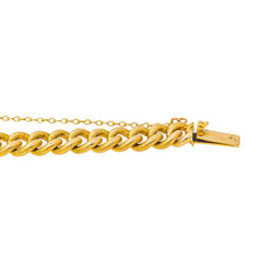 Yellow Gold Curb Chain Bracelet
