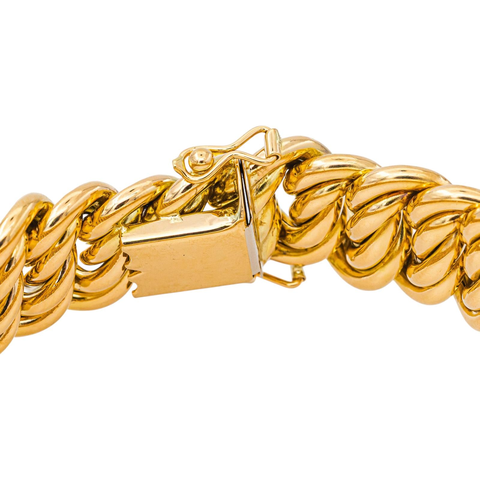Bracelet Maille américaine Or jaune