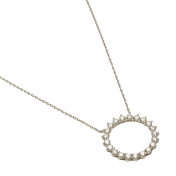 Necklace Pendant TIFFANY & CO. "Open Circle" in Platinum and Diamonds