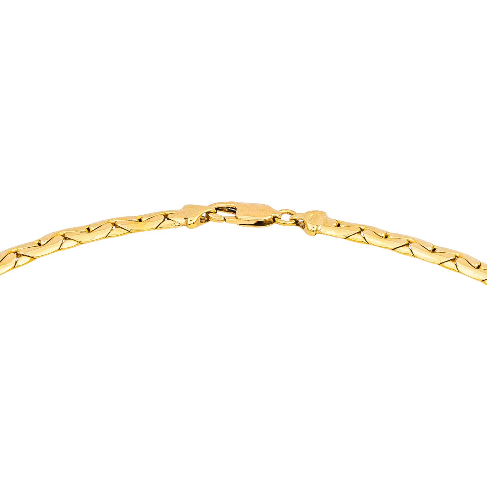 Collier Maille haricot Or jaune