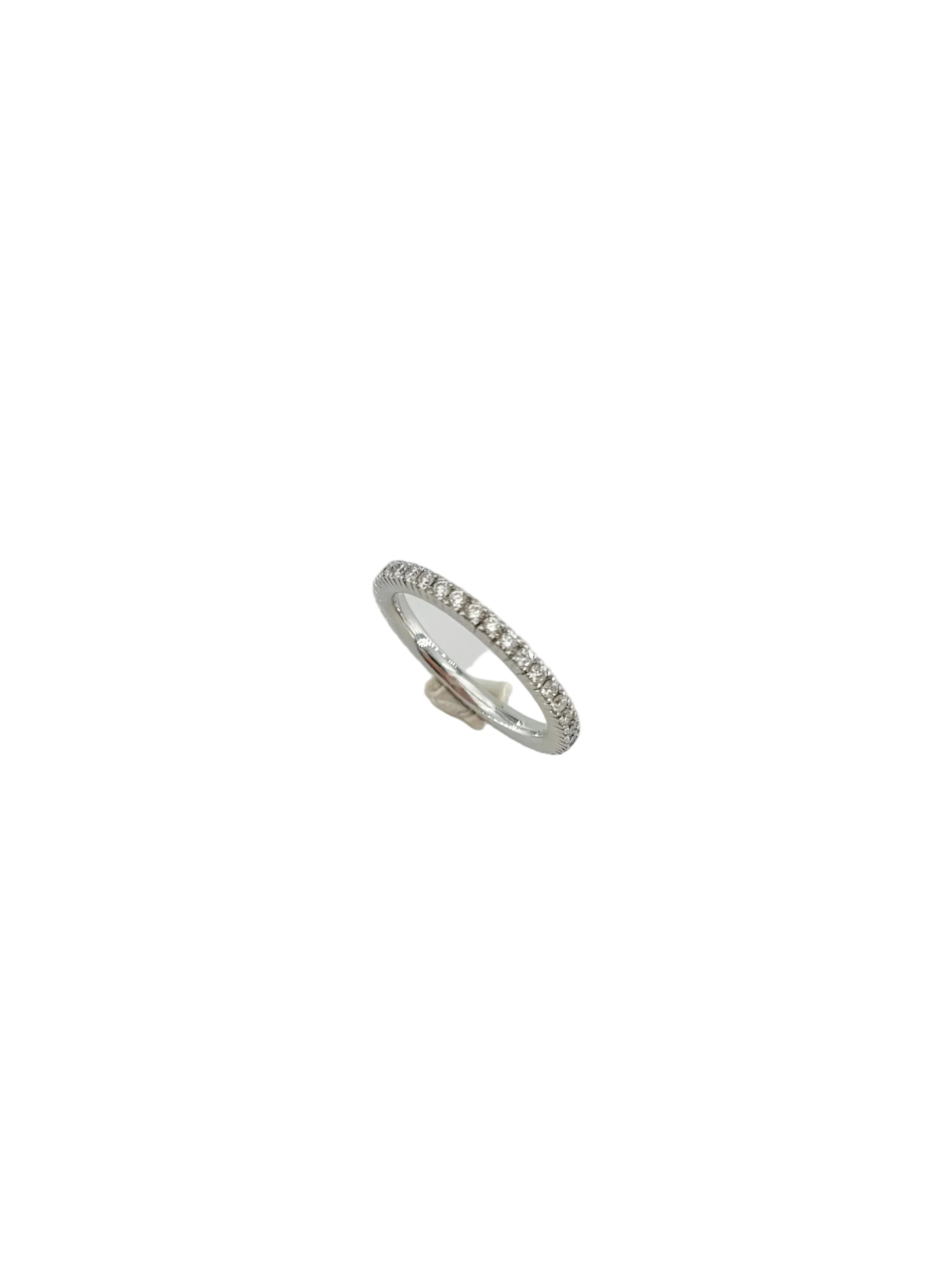 Bague Alliance en or blanc et diamants