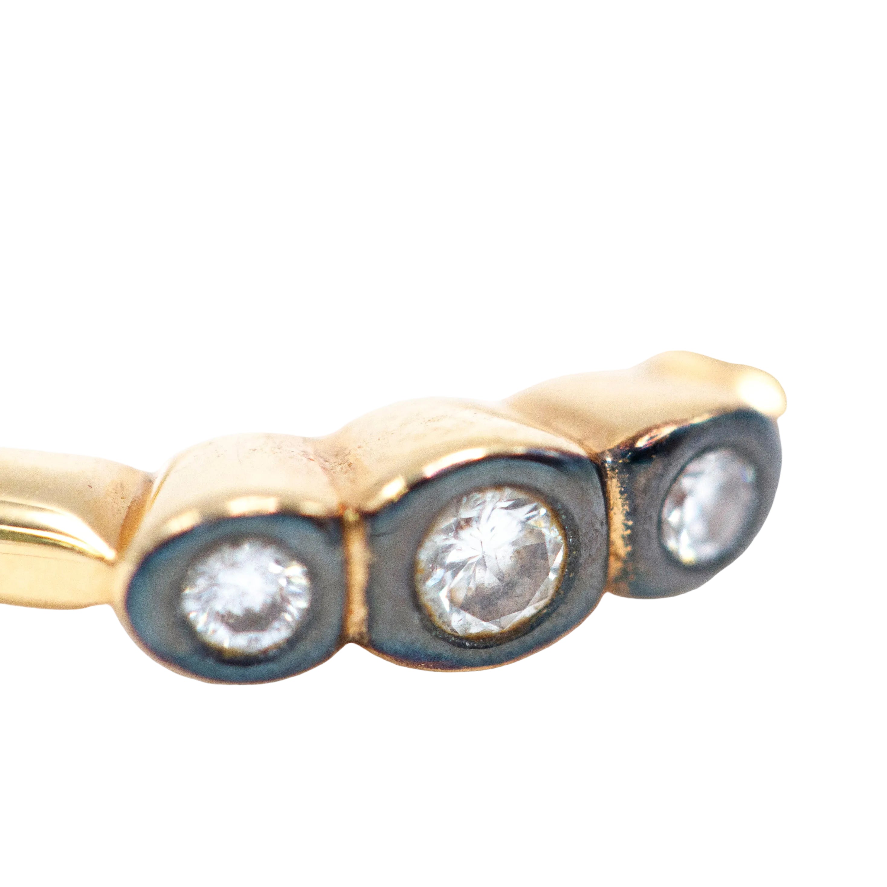 Bague Trilogie en or jaune et diamants