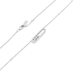 MESSIKA "Move Classique Pave" Pendant Necklace in white gold and diamonds