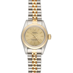 ROLEX "Lady Oyster Perpetual" watch in yellow gold and steel