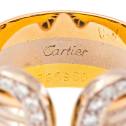 Cartier "C de Cartier" Ring in Yellow Gold with Diamonds