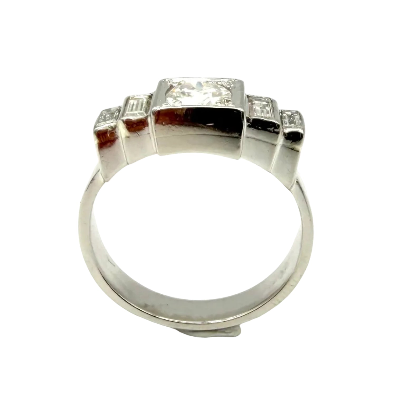 Platinum and Diamond Ring