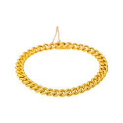 Yellow Gold Curb Chain Bracelet