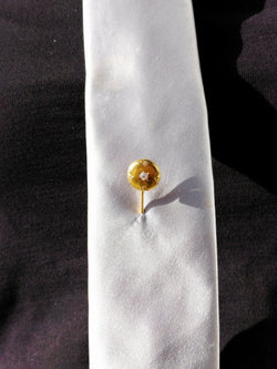 Gold And Diamond Tie Pin