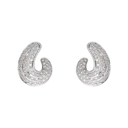 Boucles d'oreilles Or blanc Diamant